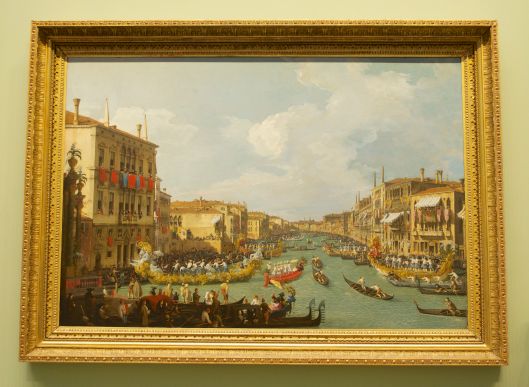 Canaletto’s ‘Regatta on the Grand Canal’ c. 1730 